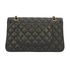 Medium Double Flap, &pound;4,900, Handbags, Black, Caviar Leather, Back view